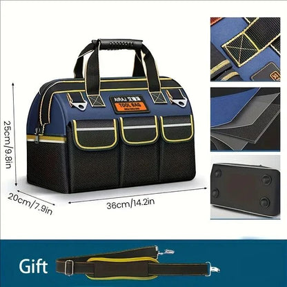 Heavy Duty Multifunctional Tool Bag Waterproof Oxford Electrician Organizer 10