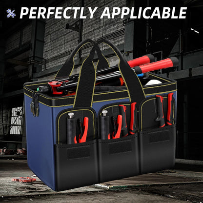 Heavy Duty Multifunctional Tool Bag Waterproof Oxford Electrician Organizer 4