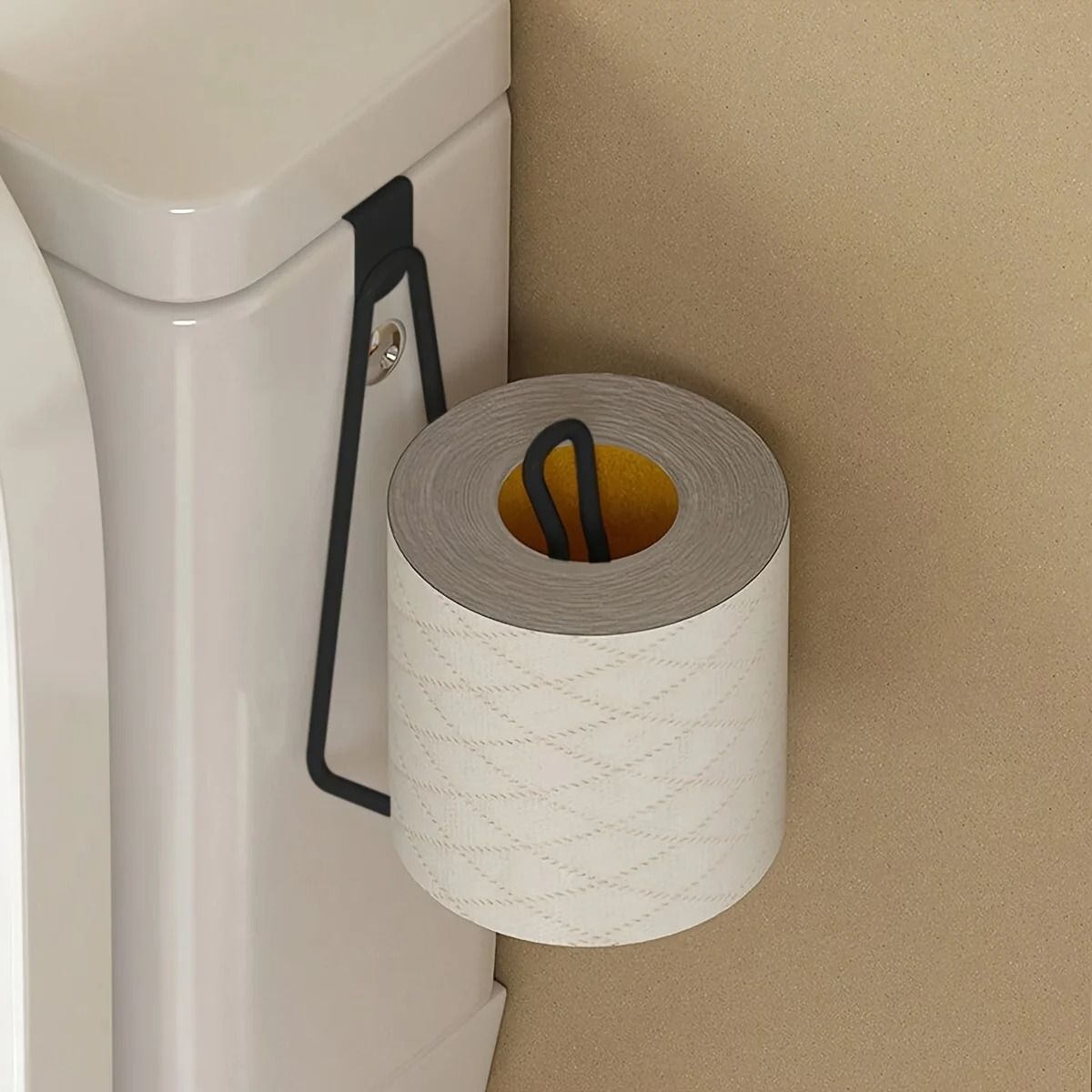 Wall Mount Toilet Paper Holder with No Drill Easy Installation