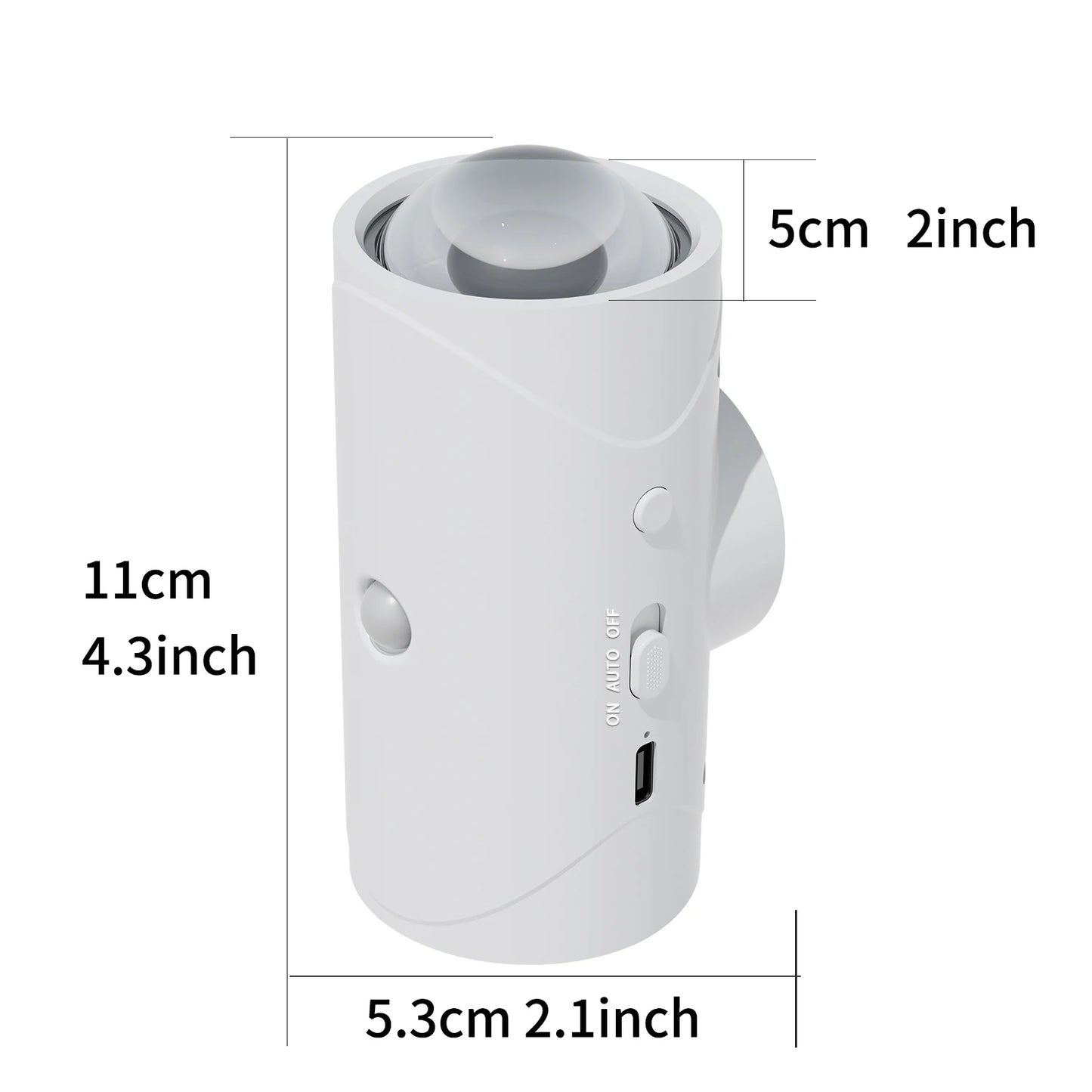 Modern LED Wall Light, with Motion Sensor, Rechargeable RGB Color Changing Night Light, for Stairs, Porch
