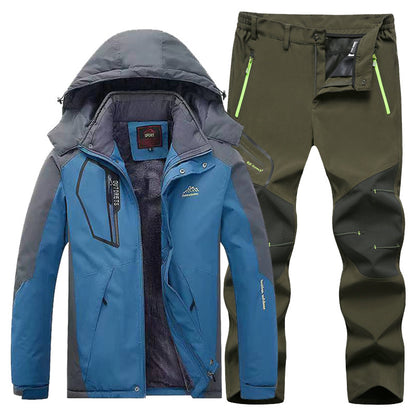 Mens Ski Suit Windproof Waterproof Winter Ski Wear Handsome Outdoor Sports Suit For Warmth 2