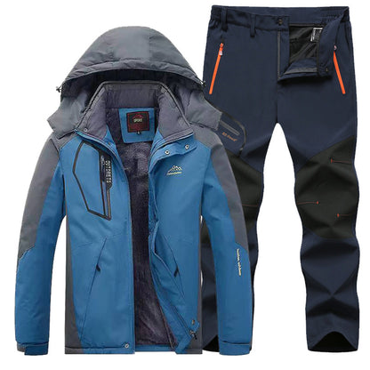 Mens Ski Suit Windproof Waterproof Winter Ski Wear Handsome Outdoor Sports Suit For Warmth 5