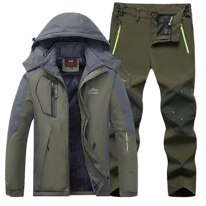 Mens Ski Suit Windproof Waterproof Winter Ski Wear Handsome Outdoor Sports Suit For Warmth 7