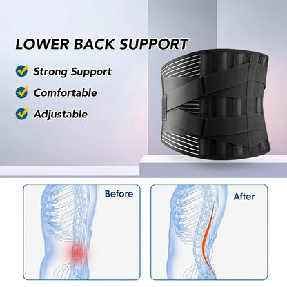 Slimming Body Shaper Waist Trainer Back Support Belt For Lower Back Pain Adjustable Breathable Wais 2
