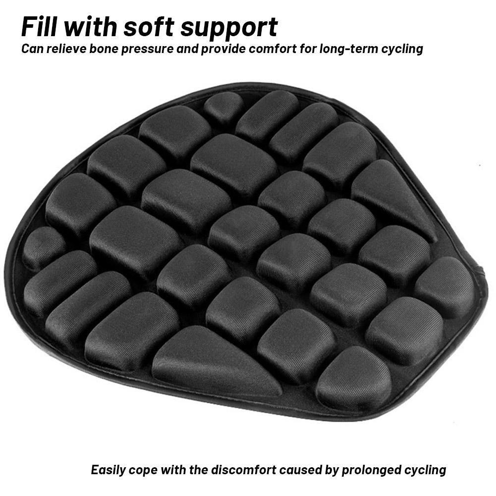 Motorcycle Comfort Gel Seat Cushion, Universal Anti Slip Seat Pad, Motorbike Pressure Relief Ride Cover for Long Rides