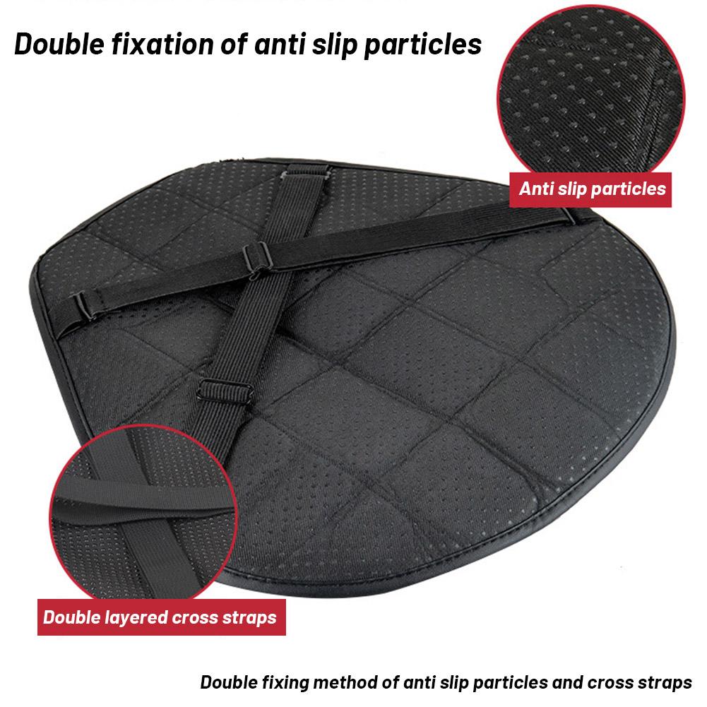Motorcycle Comfort Gel Seat Cushion, Universal Anti Slip Seat Pad, Motorbike Pressure Relief Ride Cover for Long Rides