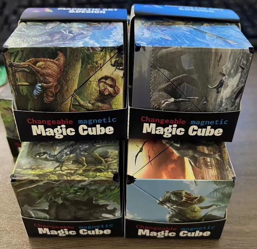 Shasibo Magnetic Cubes Magic Infinite Cosmic Cube Changeable Magnet Fidget Cubes AntiStress Flip Cu 13