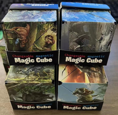 Shasibo Magnetic Cubes Magic Infinite Cosmic Cube Changeable Magnet Fidget Cubes AntiStress Flip Cu 13