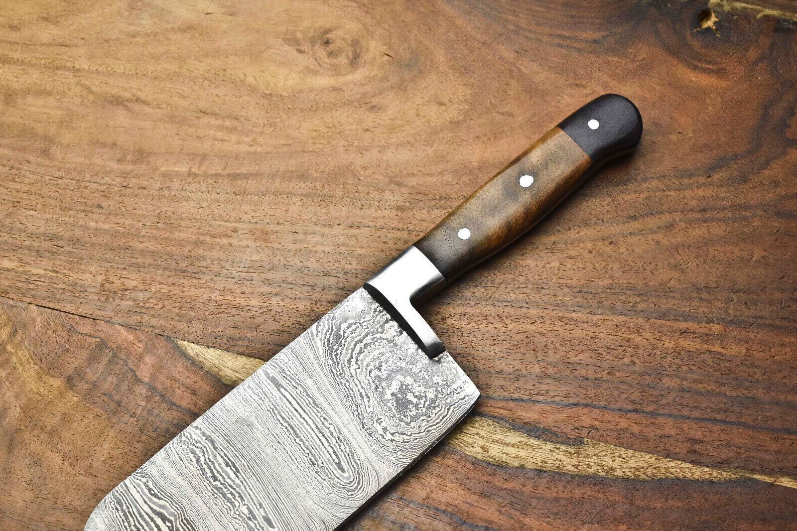 Premium Handmade Damascus Chef Knife  Full Tang Blade For Kitchen Or Camping Use 2