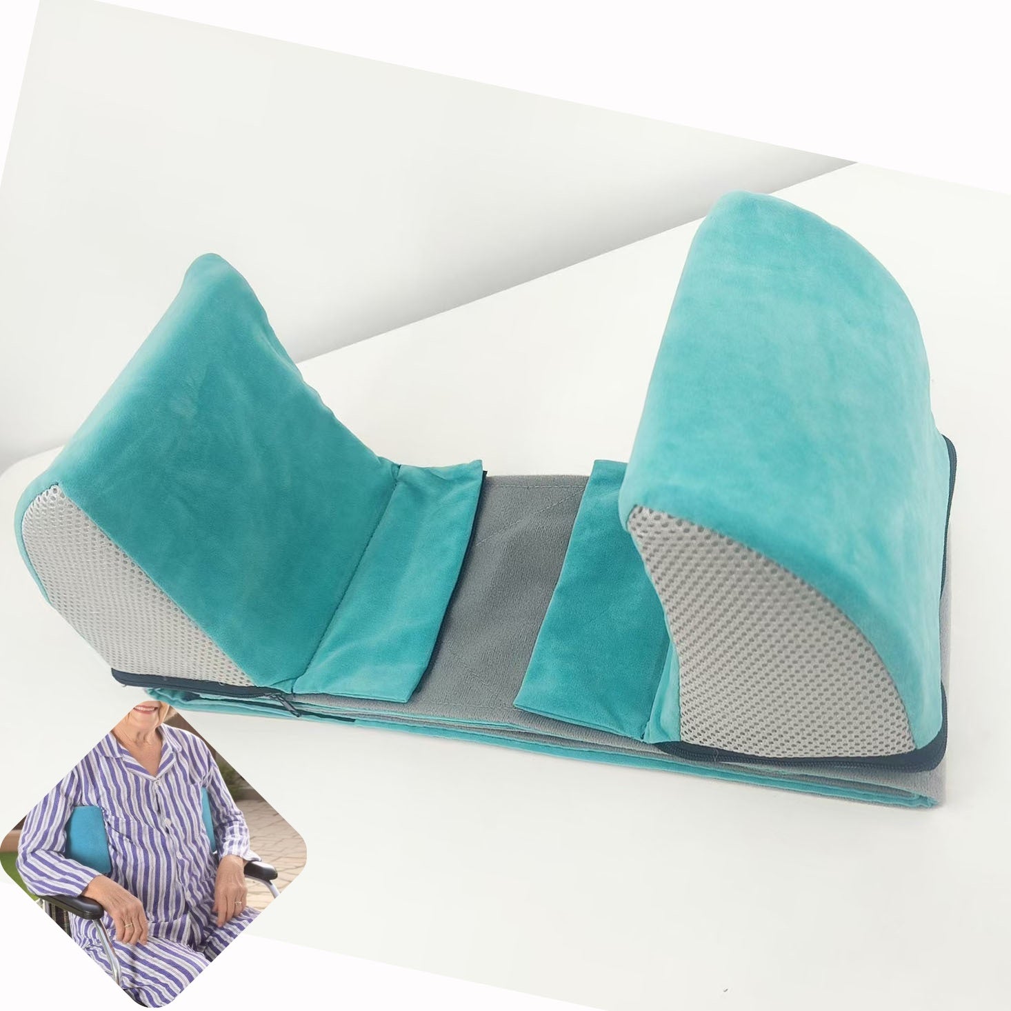 Anti-Side Pillow Cushion for Elderly, Adjustable Wheelchair Cushion, Back Support Cushion for Comfortable Sitting