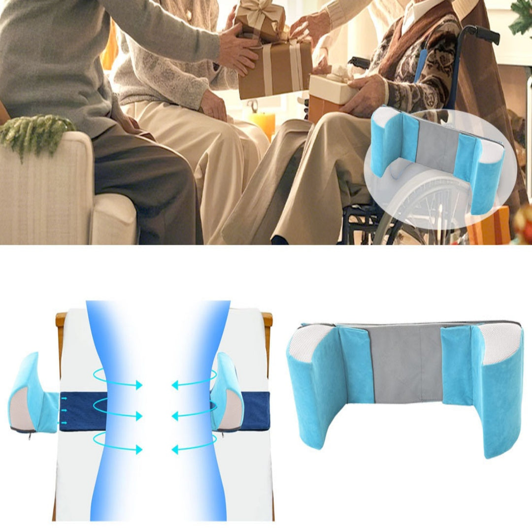 Anti-Side Pillow Cushion for Elderly, Adjustable Wheelchair Cushion, Back Support Cushion for Comfortable Sitting