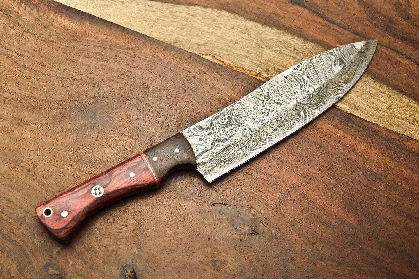 Professional Full Tang Damascus Knife  Custom Handmade Chef  Utility Knife 1