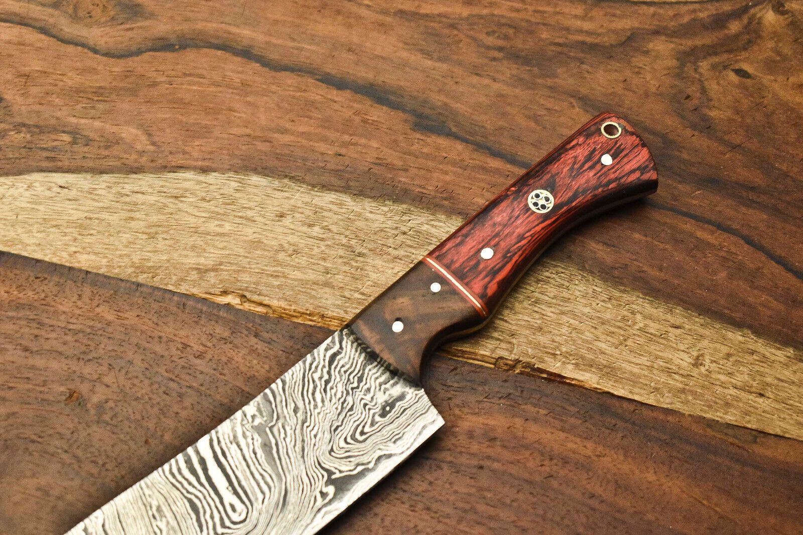 Professional Full Tang Damascus Knife  Custom Handmade Chef  Utility Knife 2