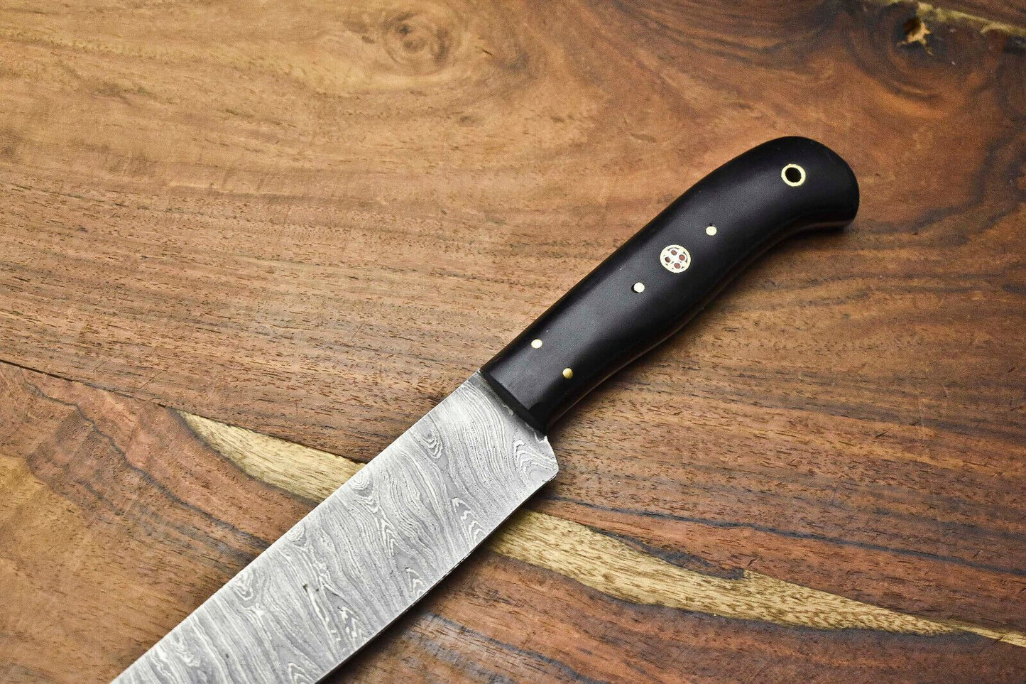 Artisan Crafted Damascus Steel Chef Knife  Razor Sharp Full Tang Kitchen Knife 2