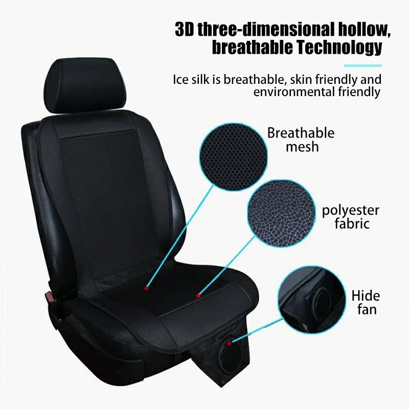 Car Cooling Seat Cushion 3D Spacer Summer Cool Air Pad 8 Fan Fast Blowing Ventilated Refrigerated S 5