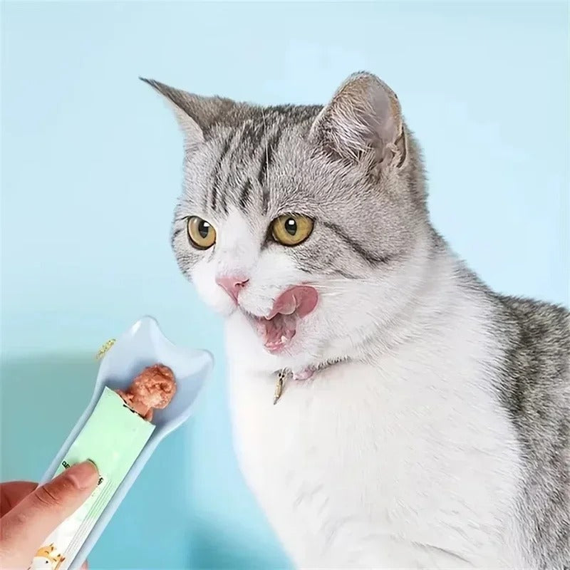 Supplies Cat Strip Squeeze Spoon, Wet Cat Treats Pet Cats, Liquid Snack Feeding Tool Pet Feeder, Strip Feeder