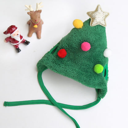 Pets Santa Bibs Funny Dog Christmas Hat Cute Cats Bandana Puppy Cap New Year Party Cosplay Costume  4