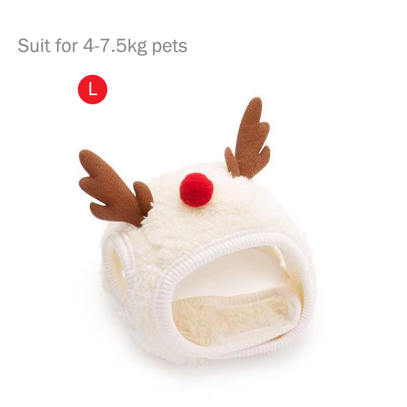 Pets Santa Bibs Funny Dog Christmas Hat Cute Cats Bandana Puppy Cap New Year Party Cosplay Costume  8