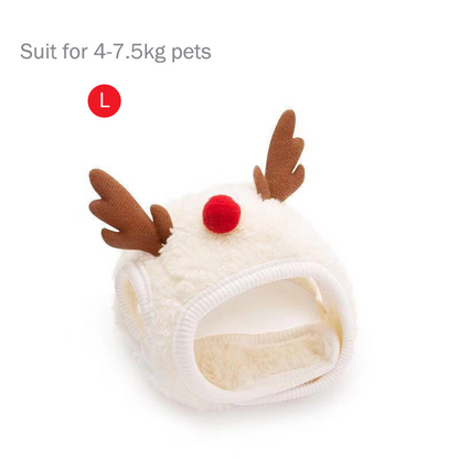 Pets Santa Bibs Funny Dog Christmas Hat Cute Cats Bandana Puppy Cap New Year Party Cosplay Costume  8