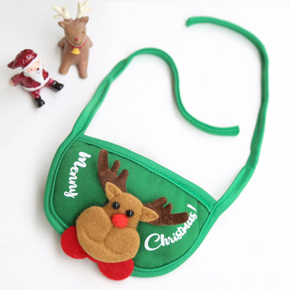 Pets Santa Bibs Funny Dog Christmas Hat Cute Cats Bandana Puppy Cap New Year Party Cosplay Costume  11