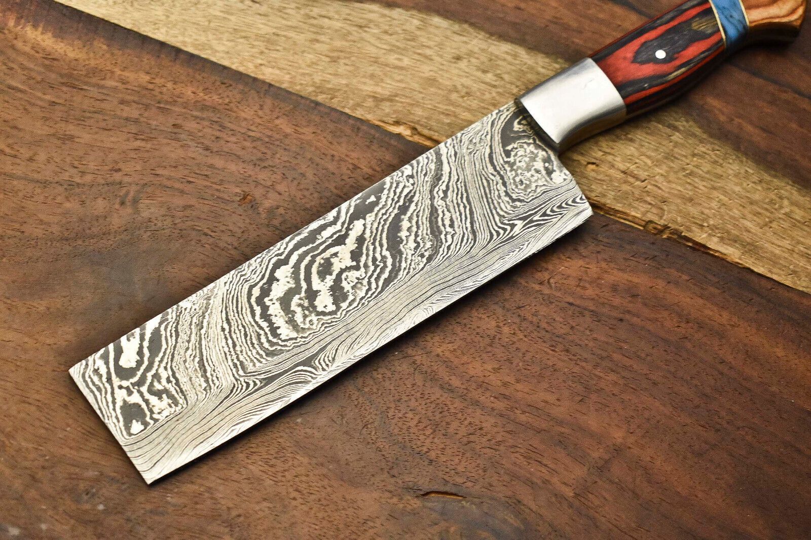 Luxury Handmade Damascus Steel Knife  Chef  Sport Knife With 384Layer Forged Blade 2