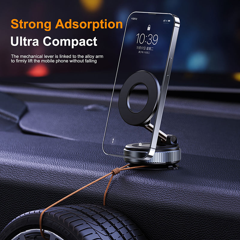 Multi-Angle Vacuum Magnet Bracket, Foldable Car Navigation Holder, Strong Magnetic Upgrade Version