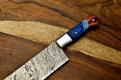 Custom Damascus Steel Chef Knife  512Layer Forged Fillet Knife With Pakka Handle 1