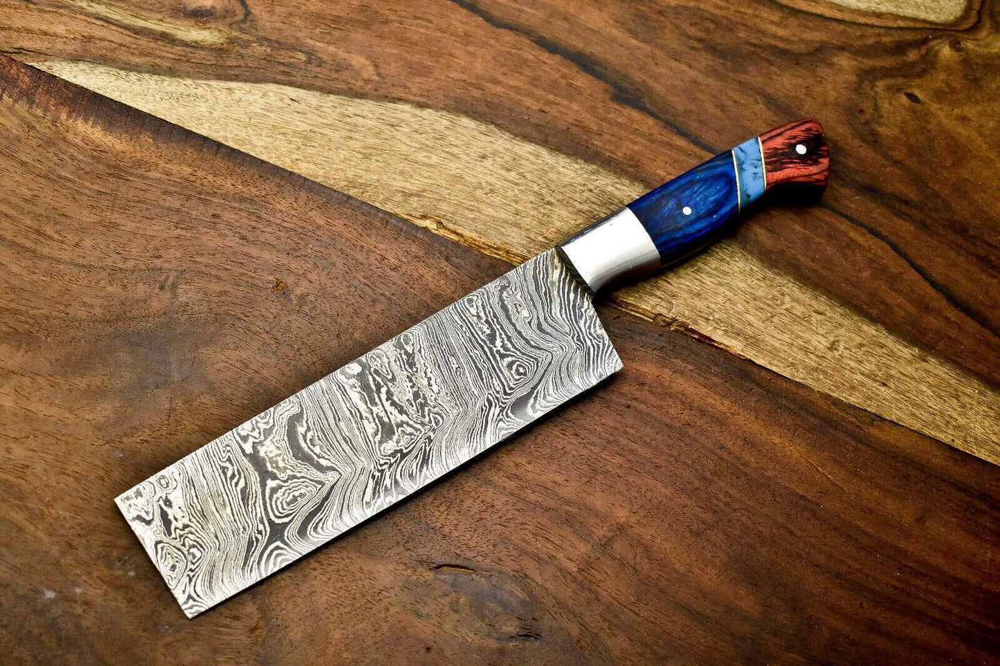 Custom Damascus Steel Chef Knife | 512-Layer Forged Fillet Knife with Pakka Handle
