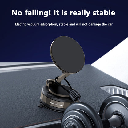 Magnetic Car Phone Holder With Vacuum Suction Rotation Mount Universal Navigation Bracket For Huawe 3