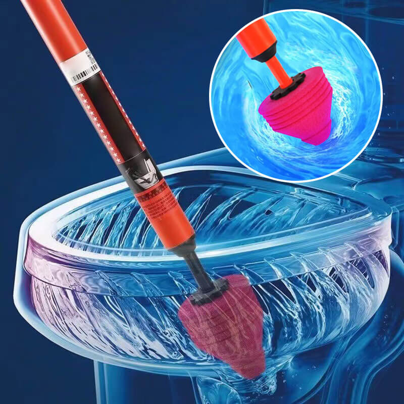 Silicone Toilet Sewer Dredging Plunger, High Pressure One Shot Pipe Unblock, Quick Household Drain Cleaner