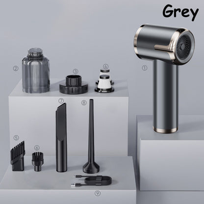 Portable Wireless Vacuum Cleaner PA Blow Suck Pump Super Powerful Car Vacuum Charge 8