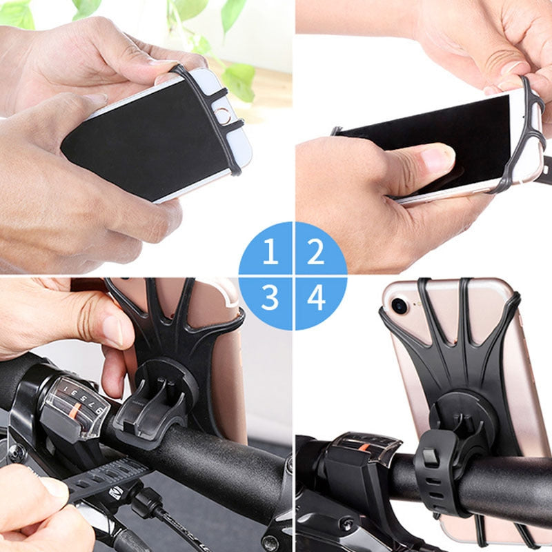 Bike Mobile Phone Bracket Bicycle Phone Holder Motorcycle Stand Suporte Celular For Samsung IPhone  5
