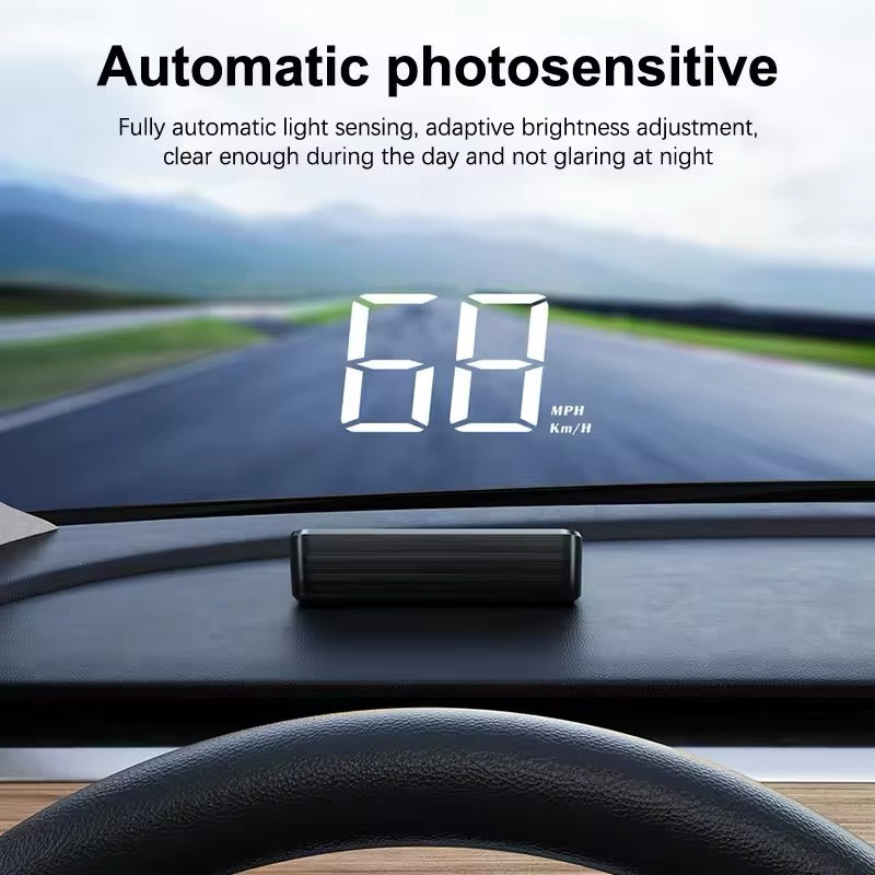 Digital Speedometer, In Vehicle HUD Display, GPS Speed Meter, Universal Car Windshield Projector, Multifunctional Head