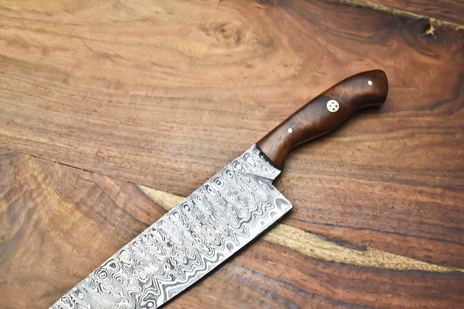 Mastercrafted Damascus Steel Chef Knife  Hand Forged Fillet Knife For Kitchen  Outdoor Use 1