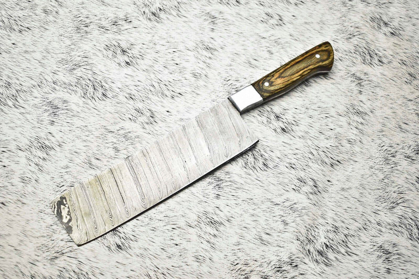 Damascus Steel Chef Knife | Hand Forged Fillet Knife for Kitchen & Outdoor Use