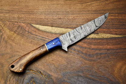 Luxury Damascus Fillet Knife  512Layer Forged Blade With Polished Pakka Wood Handle 1
