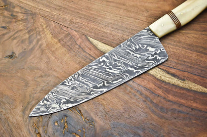 HighEnd Handmade Damascus Knife  12Inch Fillet Knife With Stunning Blade Pattern 2