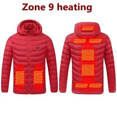 Smart Heated Winter Parka Jacket With Adjustable USB Heating And Thermostat Control 14
