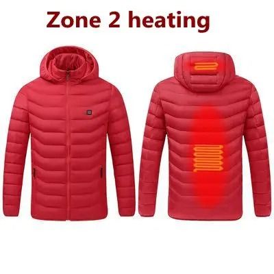 Smart Heated Winter Parka Jacket With Adjustable USB Heating And Thermostat Control 7