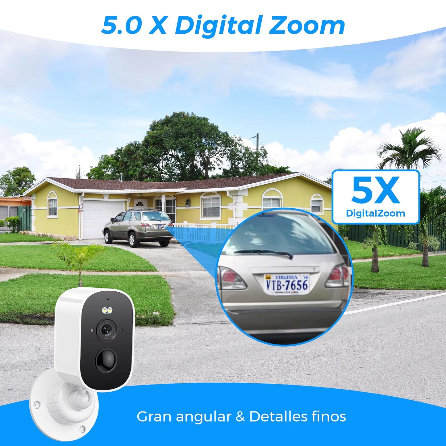 1080P Solar WiFi Outdoor Security Camera With Motion Detection  TwoWay Audio 2