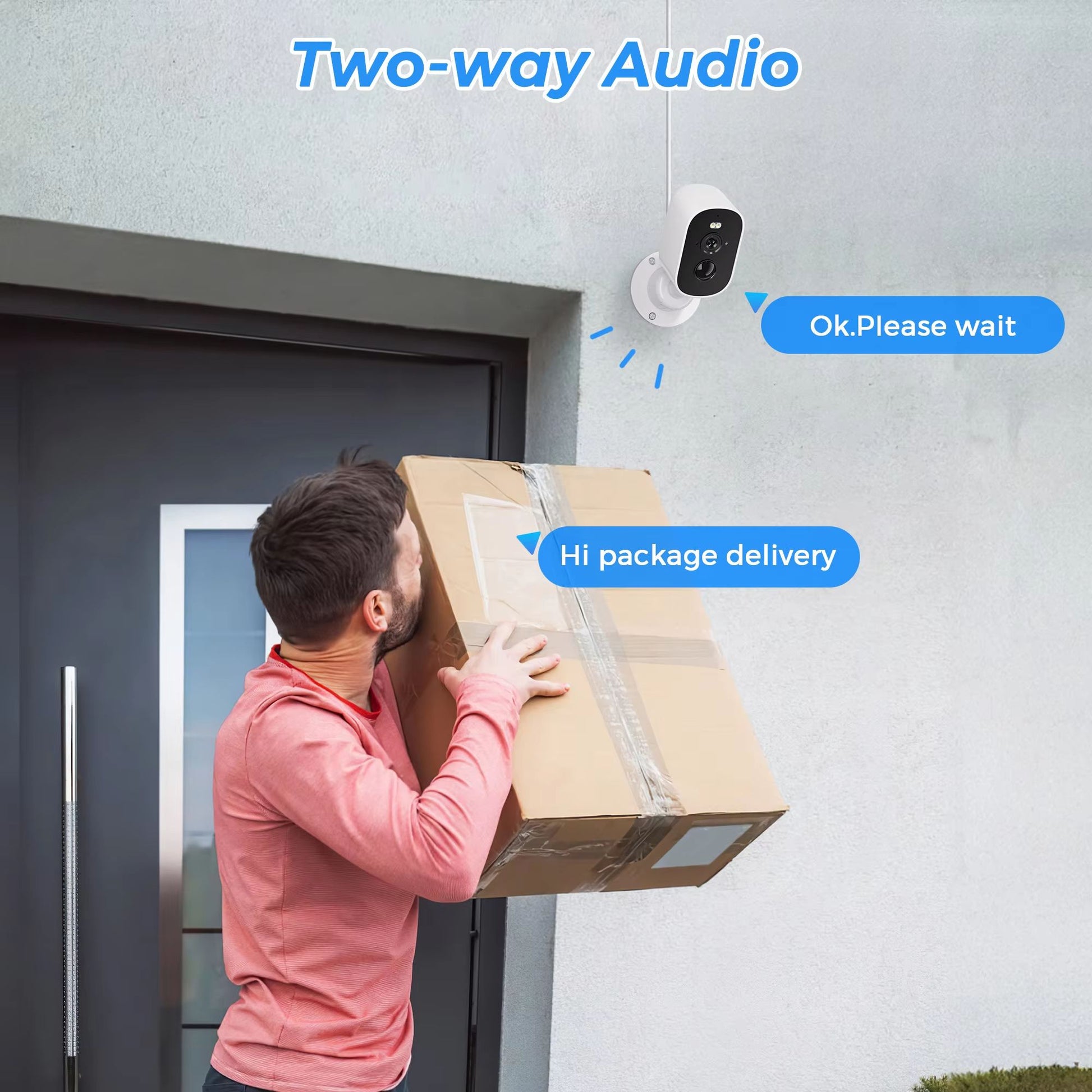 1080P Solar WiFi Outdoor Security Camera With Motion Detection  TwoWay Audio 4