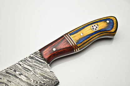 Traditional Handmade Damascus Chef Knife  512Layer Full Tang Fillet Knife With Pakka Handle 1