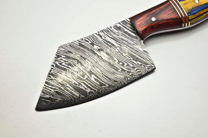 Traditional Handmade Damascus Chef Knife  512Layer Full Tang Fillet Knife With Pakka Handle 2