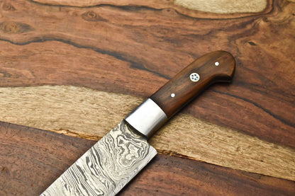Custom Forged Damascus Steel Fillet Knife  Handmade Chef Knife With Premium Pakka Handle 1