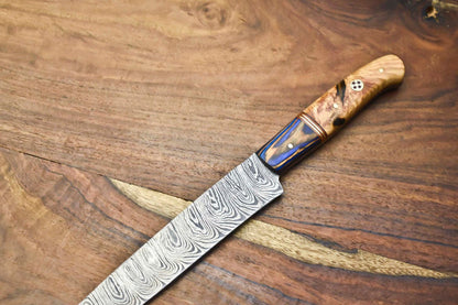 Exclusive Handmade Damascus Fillet Knife  Forged 512Layer Blade With Wooden Handle 1