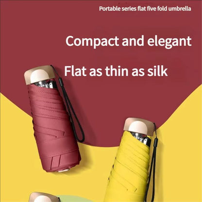 UltraLight Compact Mini Umbrella For Sun  Rain With AntiUV Protection 2