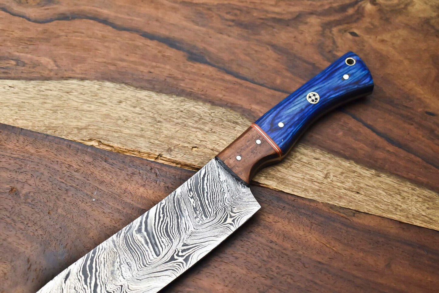 Professional Damascus Chef Knife  Hand Forged Fillet Knife With 4mm Thick Blade 1