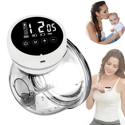 Hands Free Breast Pump, Double Sided Wearable Electric Pump, Painless Fully Automatic Breast Collector for Breastfeeding