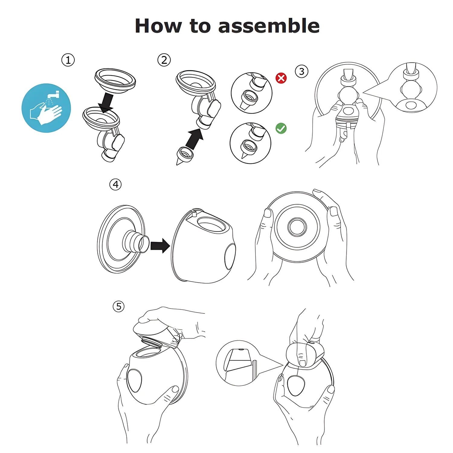 Hands Free Breast Pump, Double Sided Wearable Electric Pump, Painless Fully Automatic Breast Collector for Breastfeeding