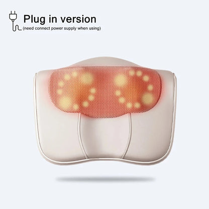 Multi Function Shiatsu Massage Pillow, Heated Massager for Neck Back Shoulder, Finger Relaxation Cushion for Home Office
